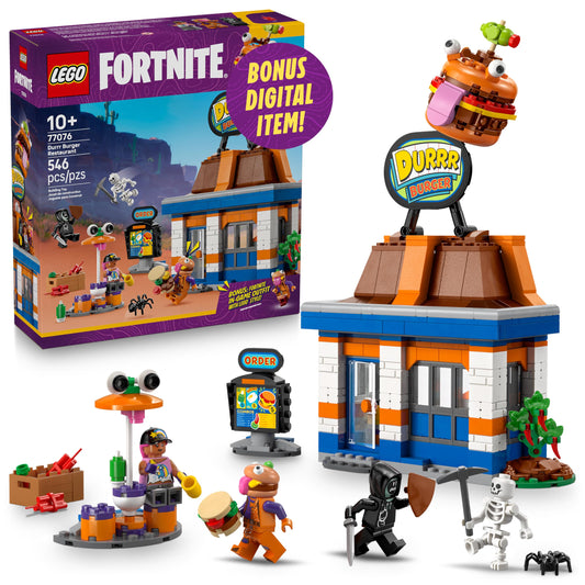 LEGO Fortnite Durrr Burger Restaurant Kids Toy - Video Game Building Set for Boys & Girls, Ages 10+ - Fortnite Minifigures Beach Boss, Grimy, and More - Gift Idea for Birthdays & Gaming Fans - 77076 🍁 All In One Marketplace Canada