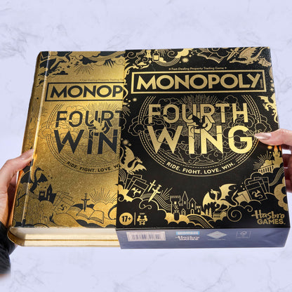Monopoly Fourth Wing Edition Board Game for Adults | Officially Licensed Game Inspired by the Empyrean Series, Book 1 | 2-6 Players | Ages 17+ Hasbro Gaming