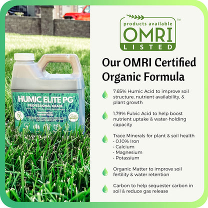 Humic Acid Organic Lawn Fertlizer - Fulvic Humic Mineral Blend for Trees, Shrubs, Ornamentals, Vegetables & Crops - Enhancer & Garden Soil Conditioner by FoliarTech, 4L - Available at All In One Marketplace Canada