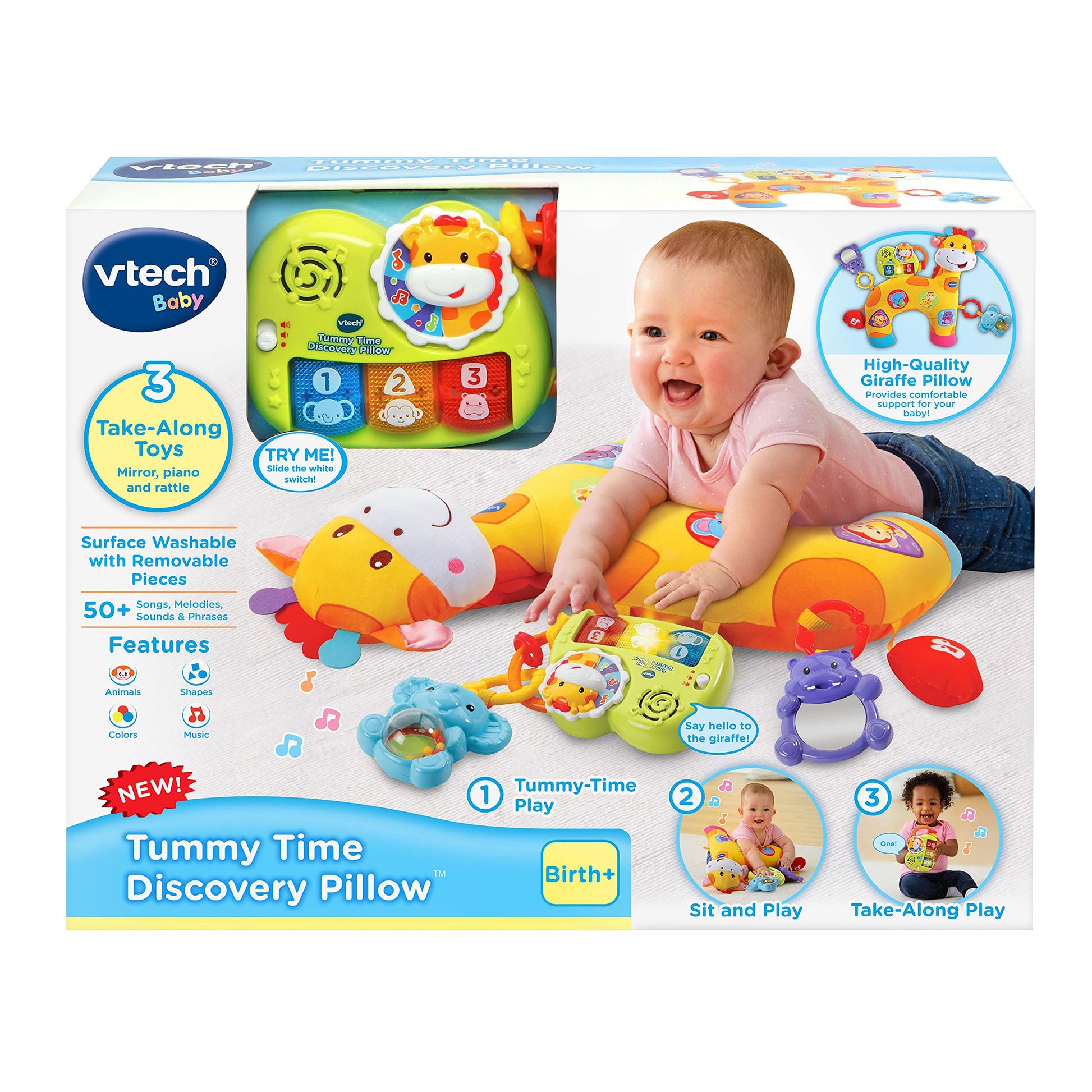 VTech Tummy Time Discovery Pillow - English Version VTech