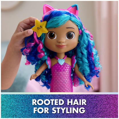 DreamWorks GABBY'S Dollhouse The Movie, Sing & Shine Mermaid Gabby, Waterproof Mermaid Doll with Lights & Sounds, Kids Toys for Girls & Boys Ages 3 and Up DREAMWORKS GABBY'S DOLLHOUSE