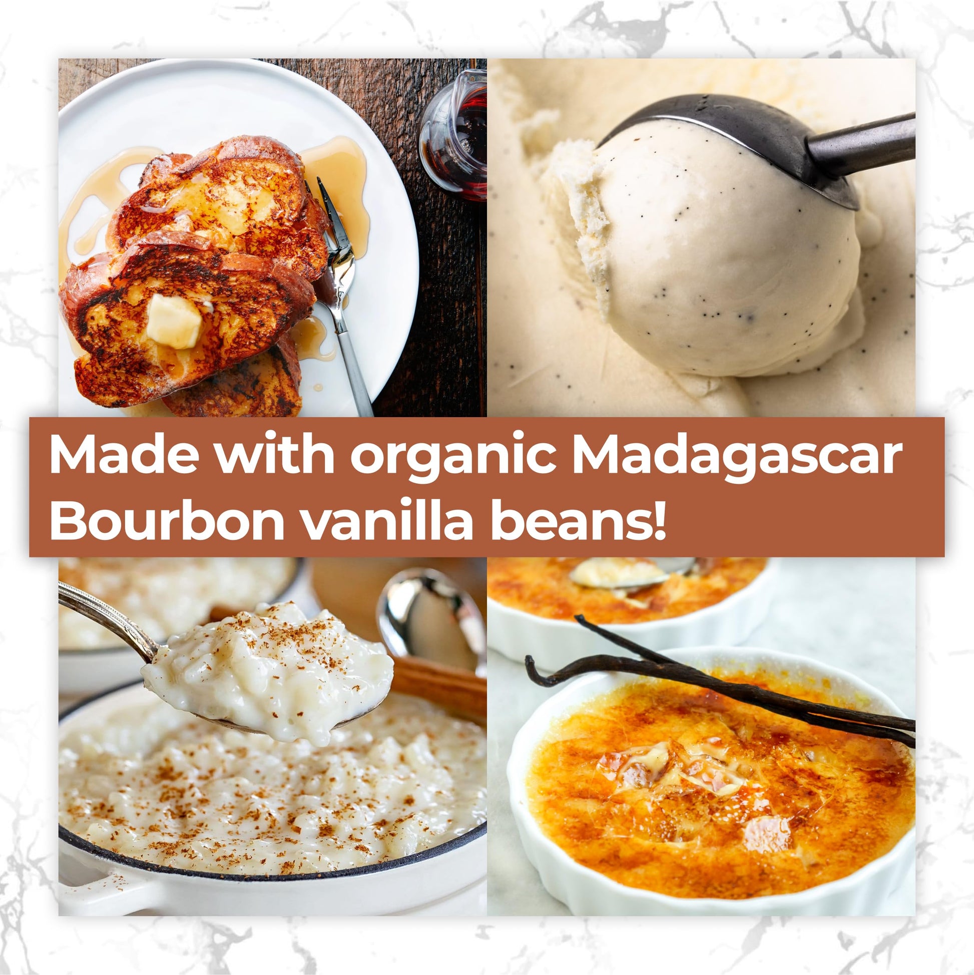 LorAnn Organic Madagascar Vanilla Bean Paste 4oz – Pure Madagascar Bourbon Vanilla with Real Seeds for Baking & Desserts – Vegan & Kosher