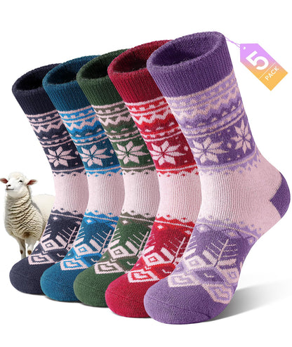 SIMIYA Merino Wool Socks for Women 5 Pairs Extra Thick Winter Thermal Warm 🍁 All In One Marketplace Canada