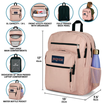 JanSport Laptop Backpack - Computer Bag with 2 Compartments, Ergonomic Shoulder Straps, 38.1 cm Laptop Sleeve, Haul Handle - Cyberspace Galaxy