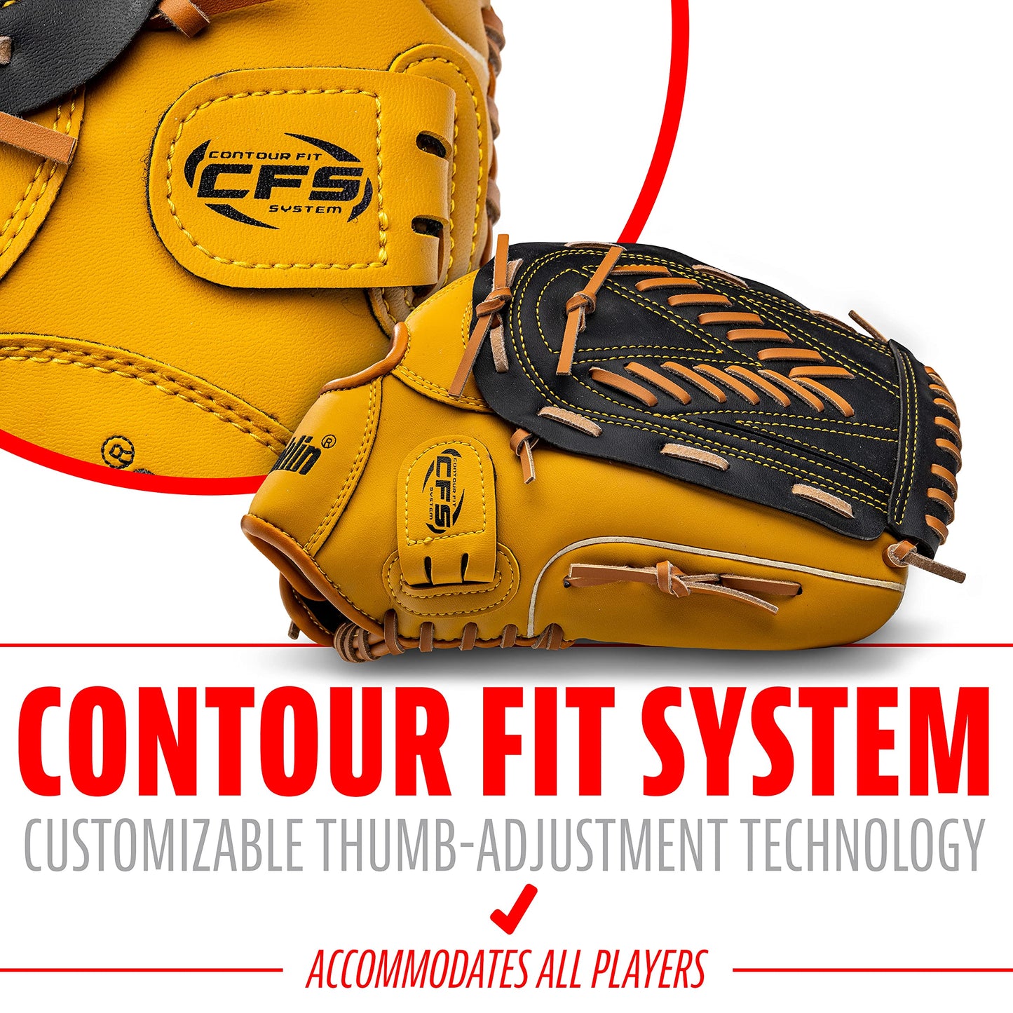 Franklin Sports Baseball and Softball Glove - Fieldmaster Adult + Youth Baseball Gloves - Men's + Women's Infield + Outfield Mitt - Right Hand Throw - 13" 🍁 All In One Marketplace Canada