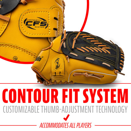 Franklin Sports Baseball and Softball Glove - Fieldmaster Adult + Youth Baseball Gloves - Men's + Women's Infield + Outfield Mitt - Right Hand Throw - 13" 🍁 All In One Marketplace Canada