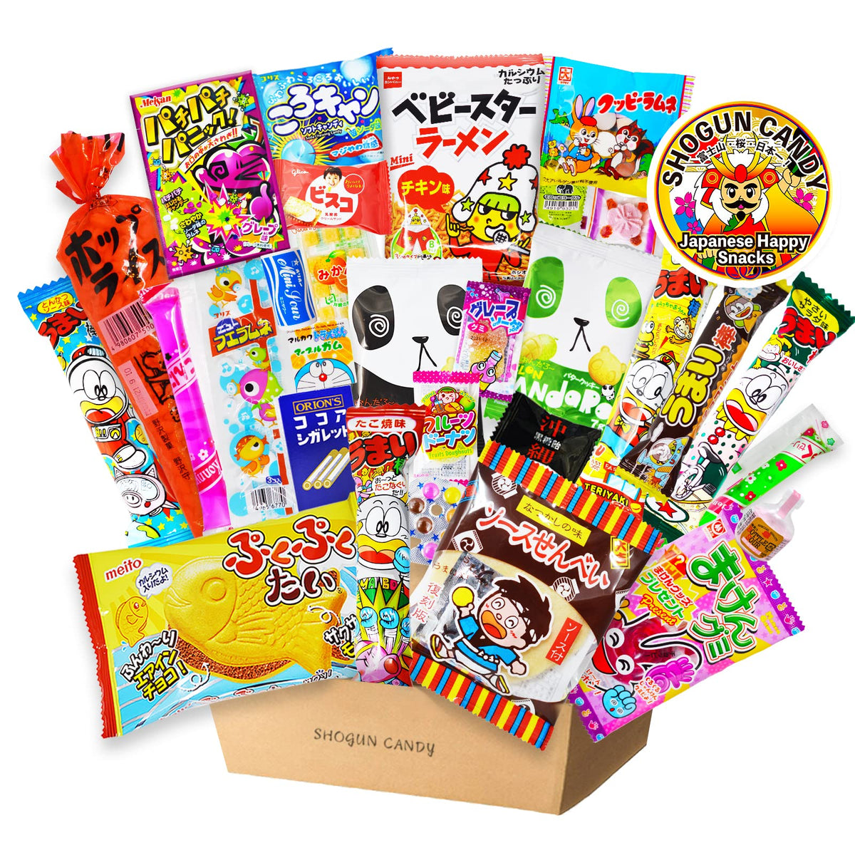 【SHOGUN CANDY】 a 32 piece collection of assorted Japanese snacks and candy gift for Journey through Asia with popular Japanese snacks box 🍁 All In One Marketplace Canada