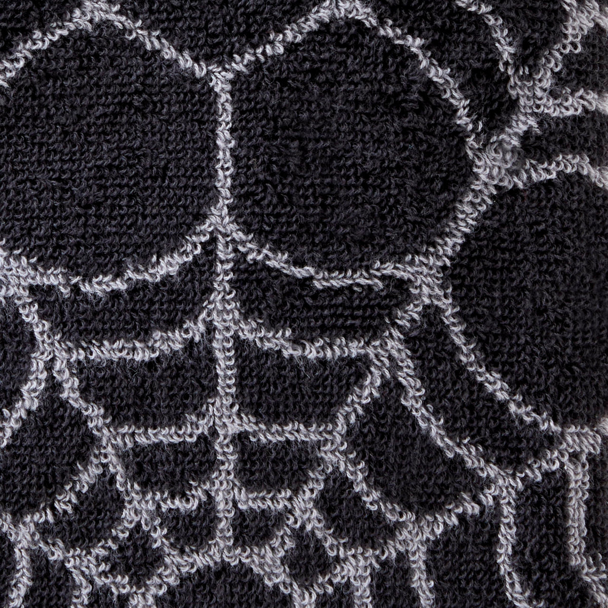 SKL Home Ensemble de 2 serviettes à main Halloween, motif toile d'araignée, 100 % coton jacquard, réversibles, douces et absorbantes, décoratives pour salle de bain/cuisine/bar et cadeau, noir