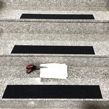 Cosimixo 4" x 35Ft Heavy Duty Anti Slip Tape for Stairs Outdoor, Waterproof Grip Tape Safety Non Skid Roll for Stair Steps Traction Tread Staircases Anti-Slip Strips Black