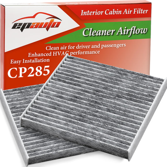 EPAuto CP285 (CF10285) Premium Cabin Air Filter includes Activated Carbon, 2 Packs