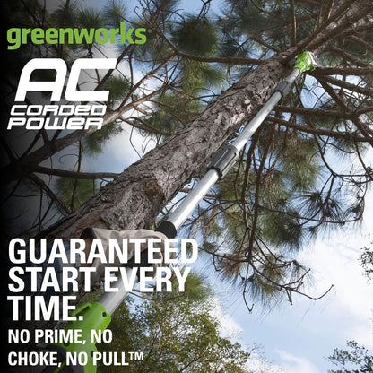 Greenworks 20192 8.5-Inch 6.5 Amp Electric Corded Pole Saw, Green Greenworks
