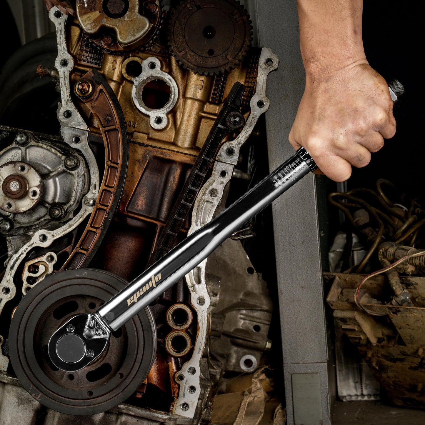 EPAuto 1/2-inch Drive Click Torque Wrench, 10~150 ft./lb, 13.6~203.5 N/m - Available at All In One Marketplace Canada