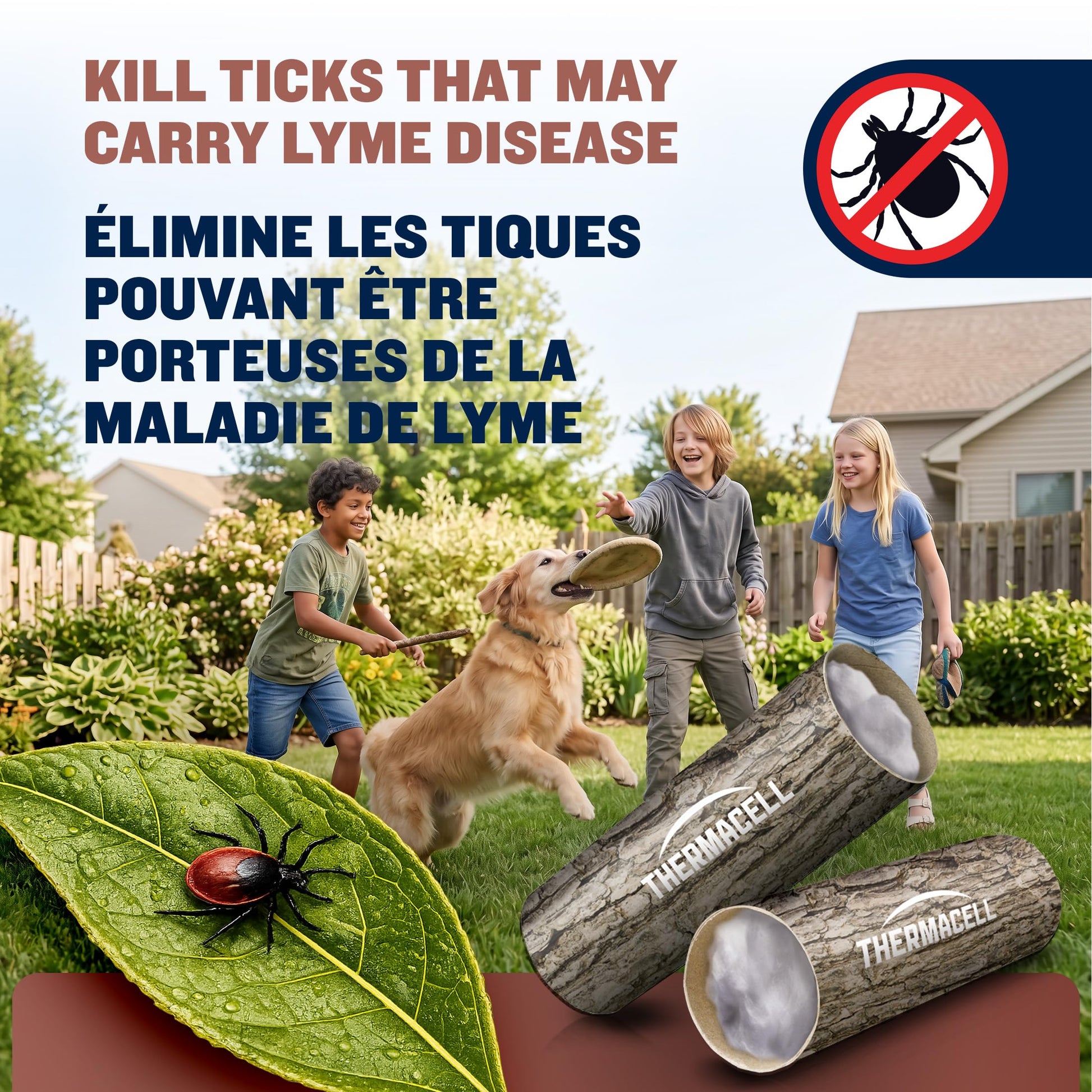 Thermacell Tick Control Tubes for Yards; 12 Pack; Protects 1/4 Acre from Ticks; No Spray, No Granules, No Mess; Environmentally Friendly Alternative to Tick Spray & Repellent - Available at All In One Marketplace Canada