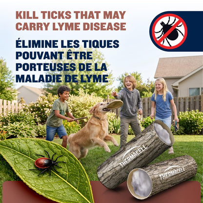 Thermacell Tick Control Tubes for Yards; 12 Pack; Protects 1/4 Acre from Ticks; No Spray, No Granules, No Mess; Environmentally Friendly Alternative to Tick Spray & Repellent - Available at All In One Marketplace Canada