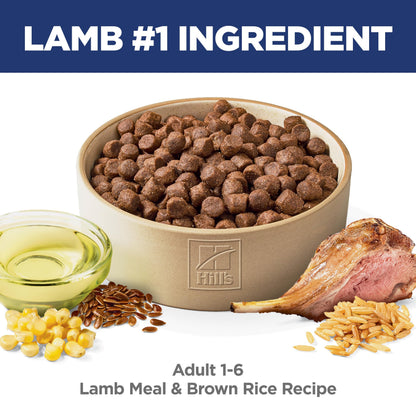 Hill's Science Diet, Adult 1-6, Dry Dog Food, Lamb Recipe, 14.9kg