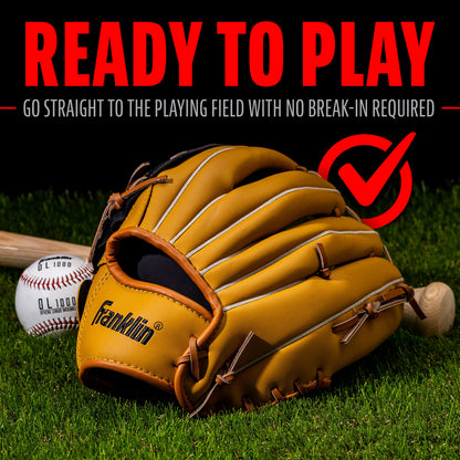 Franklin Sports Baseball and Softball Glove - Field Master - Baseball and Softball Mitt - Adult and Youth Glove - Outfield - Left Hand Throw - 13" 🍁 All In One Marketplace Canada