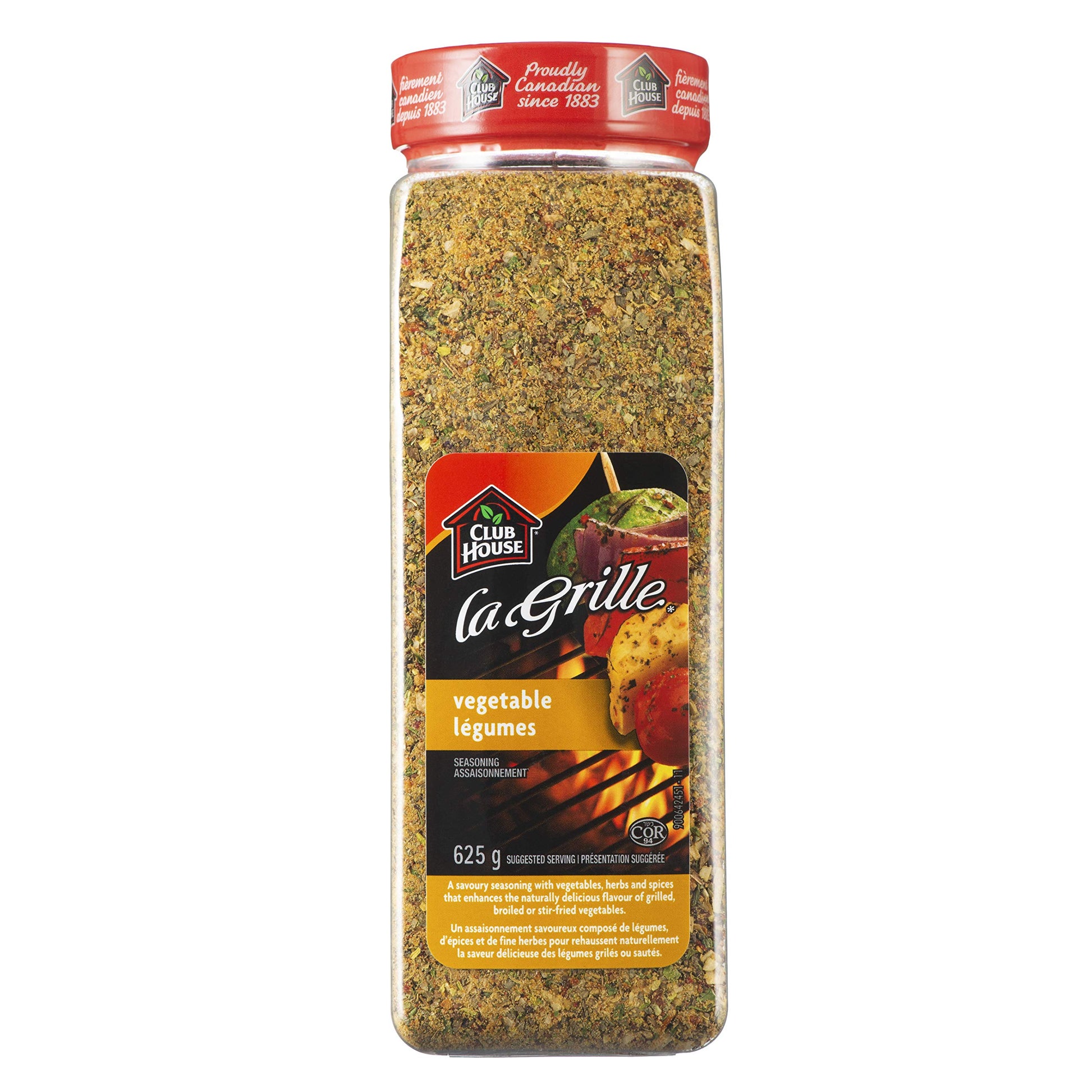 Club House, Grilling Made Easy, Vegetable Seasoning, 625g Club House