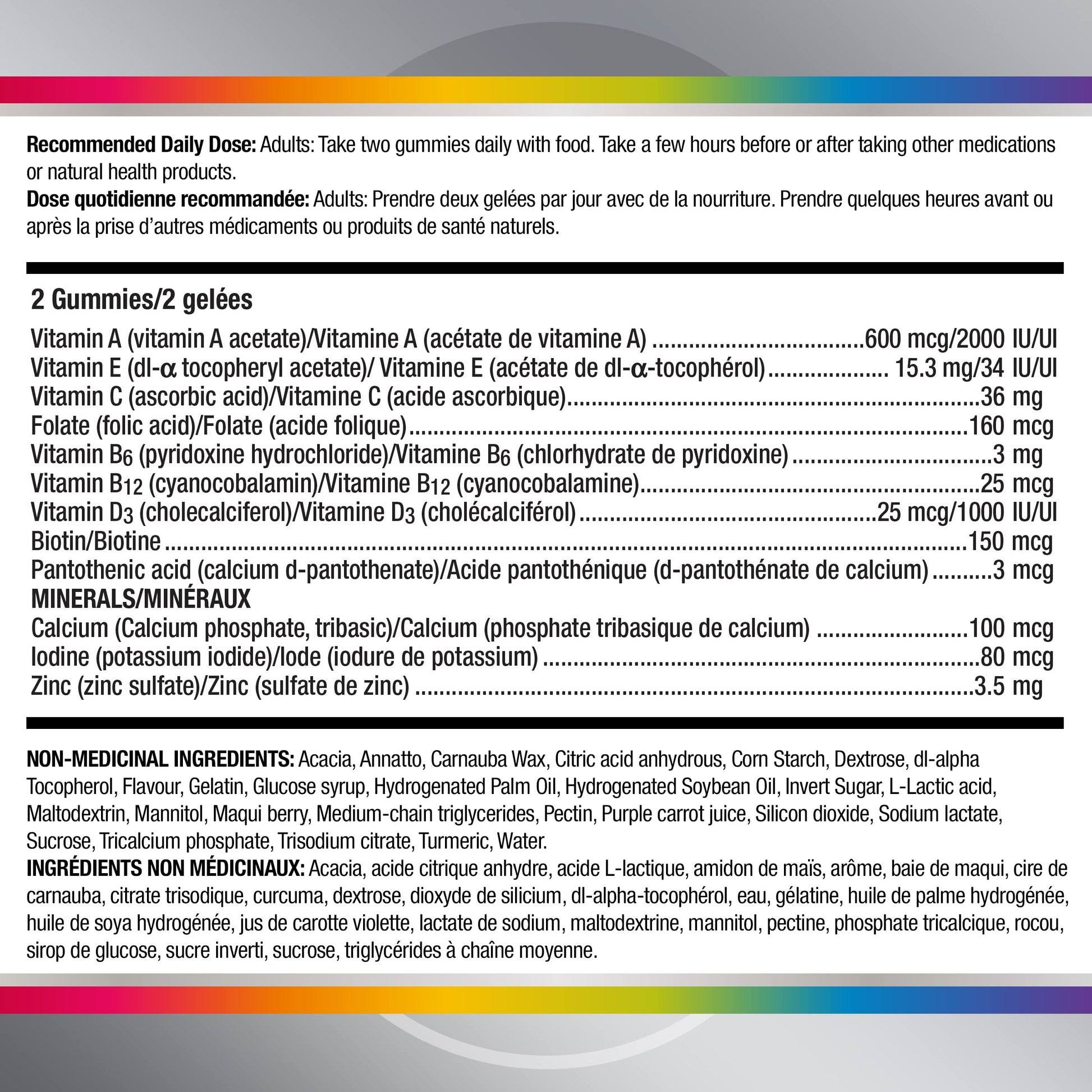 Centrum Women 50 Plus MultiGummies, Multivitamins/Minerals Gummies for Women 50+, Cherry, Berry, and Orange Flavours, 120 Gummies (Packaging May Vary)