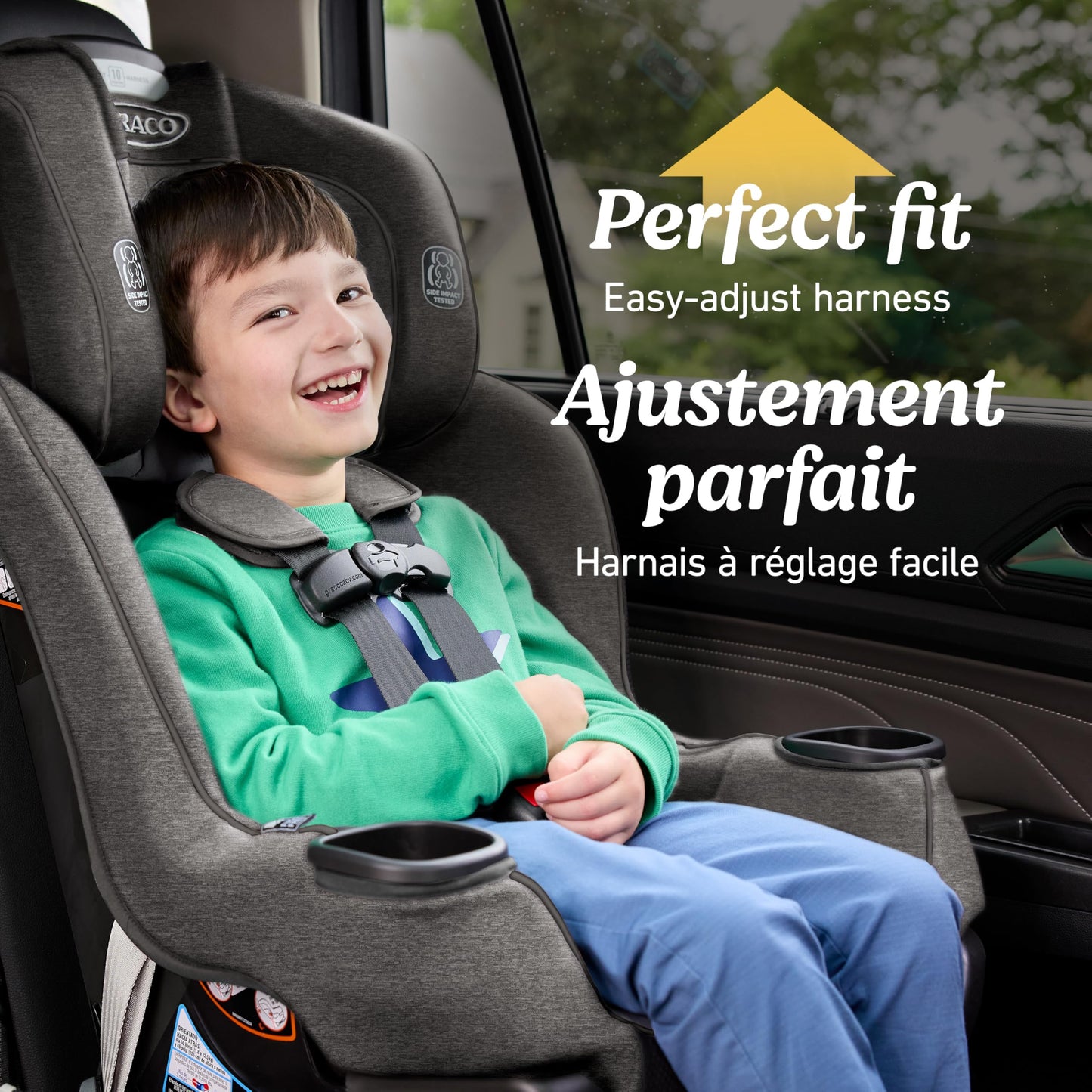 Graco Extend2Fit Convertible Car Seat, Ashten