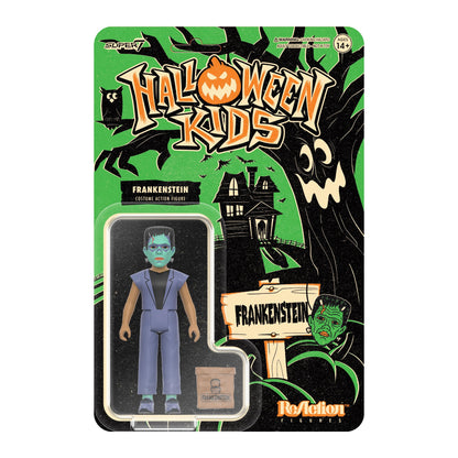 Super7 Halloween Kids Universal Monsters Frankenstein Boy - 3.75" Universal Monsters Movies Action Figure with Accessory Classic Movie Collectibles