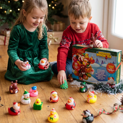 JOYIN 2026 Christmas Advent Calendar, 24 Days Christmas Countdown Rubber Ducks for Boys Girls Toddlers Kids, Xmas Party Favor Gifts, Rubber Ducky Bath Toys, Kids Xmas Fun Gifts 🍁 All In One Marketplace Canada