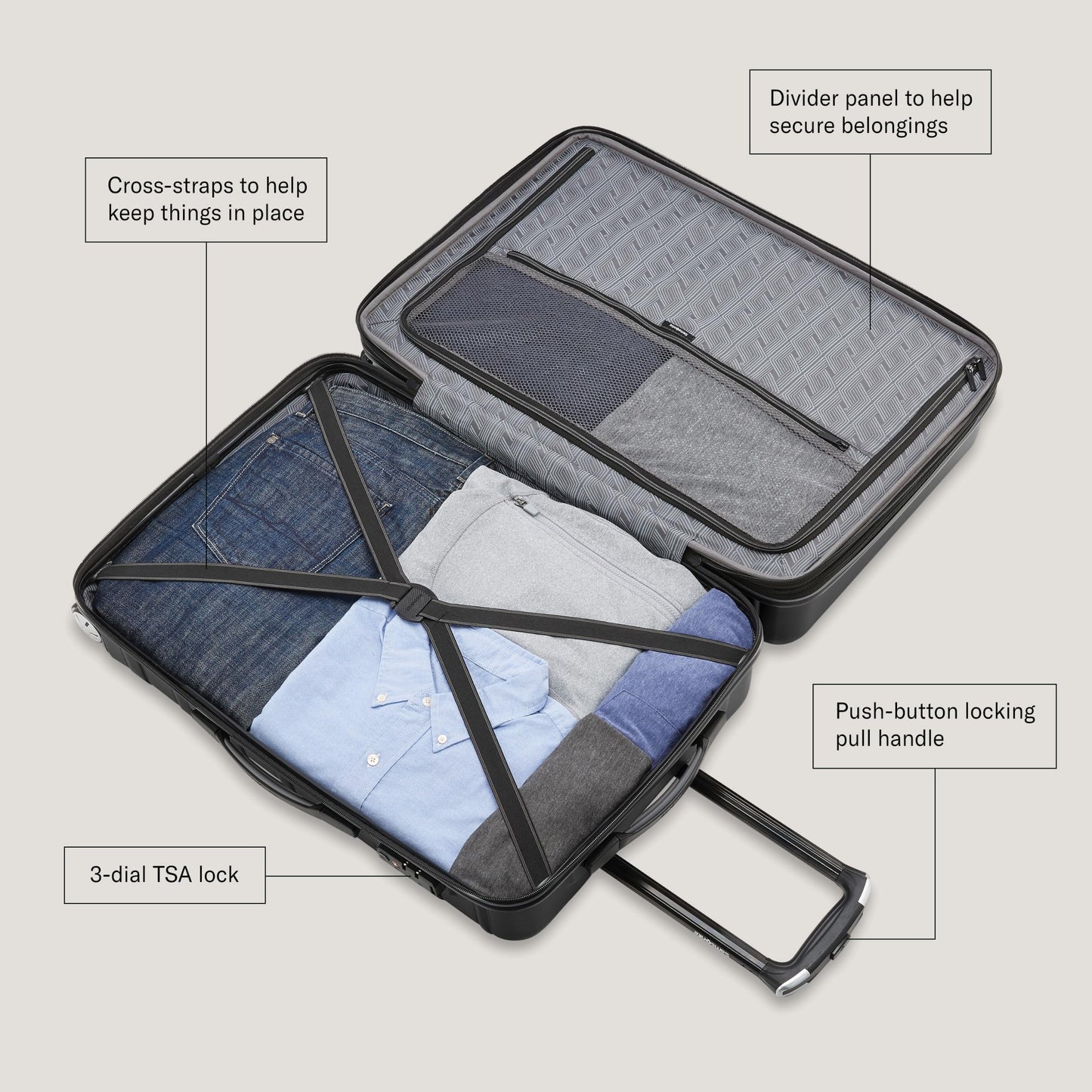 Samsonite Omni 2 Carry-On, Model Number - 141130-8890, ICY Lilac 🍁 All In One Marketplace Canada