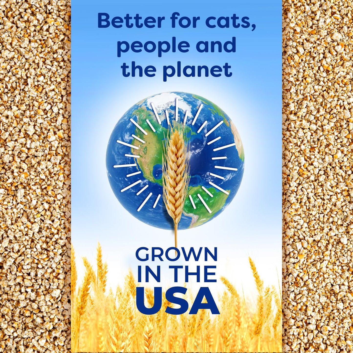 sWheat Scoop Natural Wheat Multi-Cat Litter, Superior Clumping with Odor Neutralizing Enzymes, 25 Pound Bag sWheat Scoop