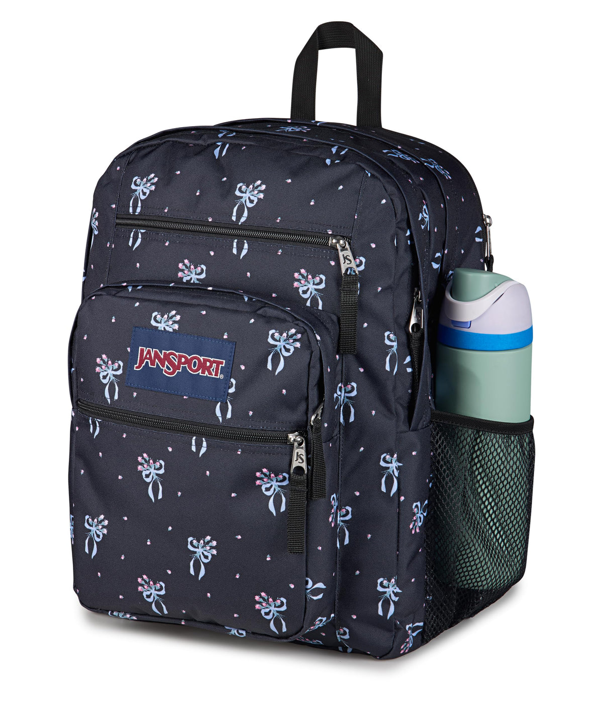 JanSport 34L Big Backpack - 15 Inch Laptop Sleeve, Pastel Petals Black
