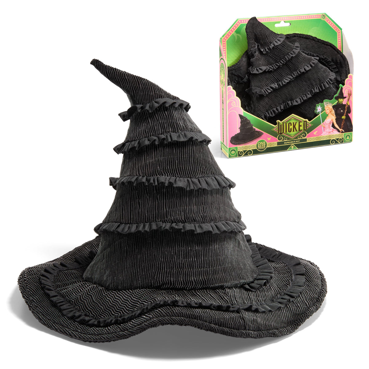 The Noble Collection Wicked Elphaba's Black One Size Fits All Halloween Hat