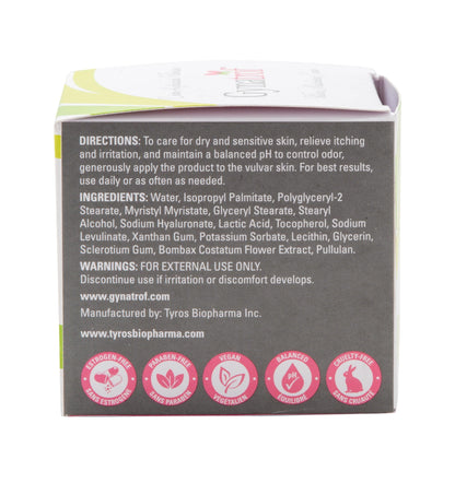 Gynatrof Vulva Moisture Cream - Hormone Free, Clinically Proven, OBGYN Recommended, All Natural Vulva Balm - Alleviates Dryness, Irritation, and Menopause Discomfort - Hyaluronic Acid & Vitamin E - Available at All In One Marketplace Canada