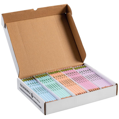 Ticonderoga Wood-Cased Pencils Master Pack, Pre-Sharpened, #2 HB Soft, Pastel Colors, 150 Count Ticonderoga