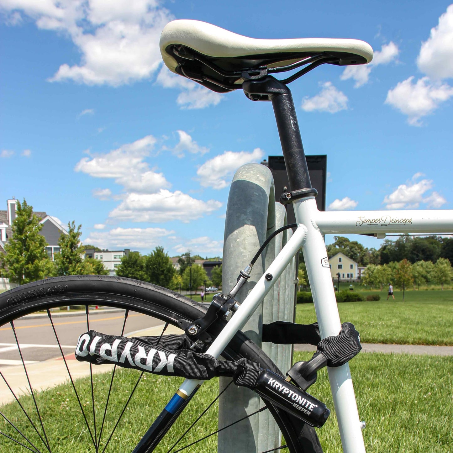 Kryptonite Keeper Integrated Chain Bicycle Lock, 32-Inch Kryptonite