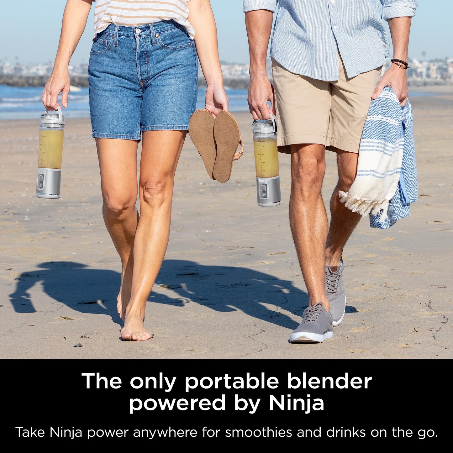 Ninja Blast Portable Blender, Cordless, 18oz. Vessel, Personal Blender for Shakes & Smoothies, BPA Free, Leakproof Lid, USB-C Rechargeable, White, BC151WHC (Canadian Version) 🍁 All In One Marketplace Canada