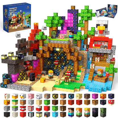 SSAWER Magnetic Blocks, 400PCS Toys Building Blocks Cubes Gifts for Kids 🍁 All In One Marketplace Canada