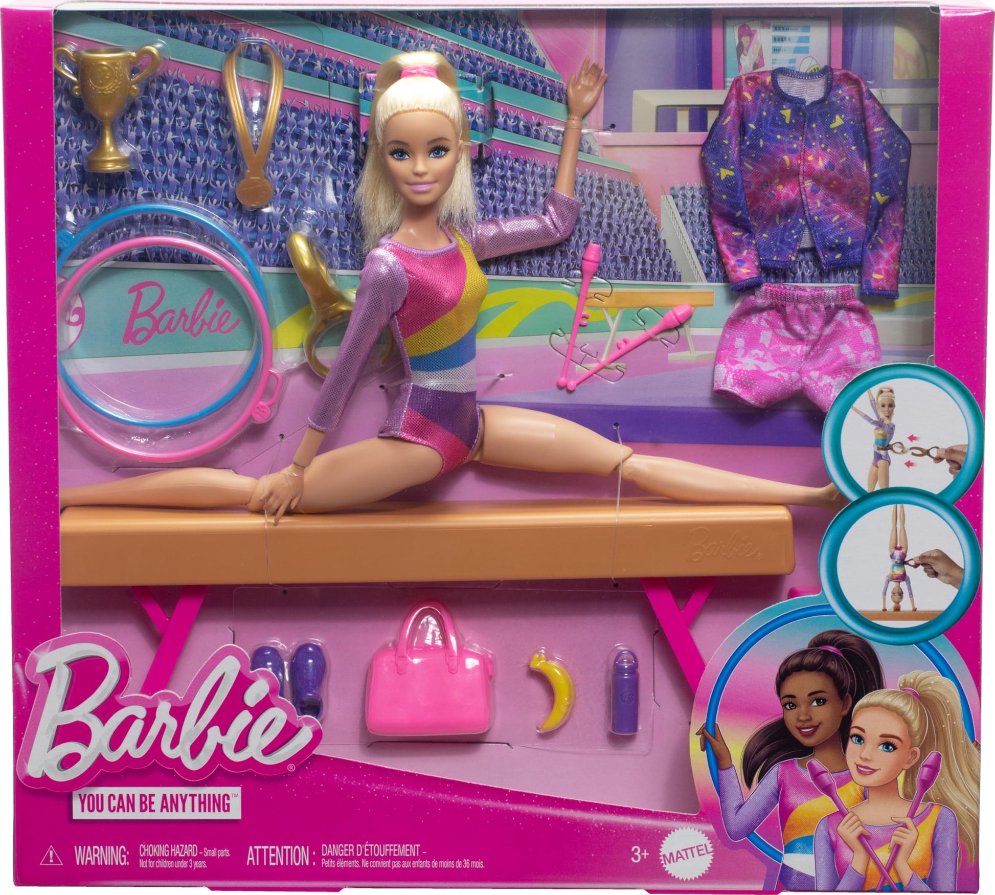 Barbie Gymnastics Doll & Accessories Playset Barbie