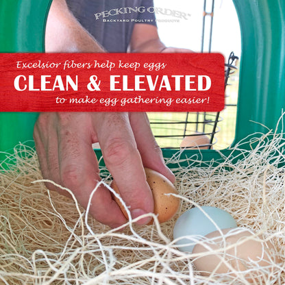 Nest Box Pads for Chicken Nesting Boxes - 13 x 13 Pads Made in USA from Sustainably Sourced Aspen Excelsior (5 Pack) 🍁 All In One Marketplace Canada Pecking Order