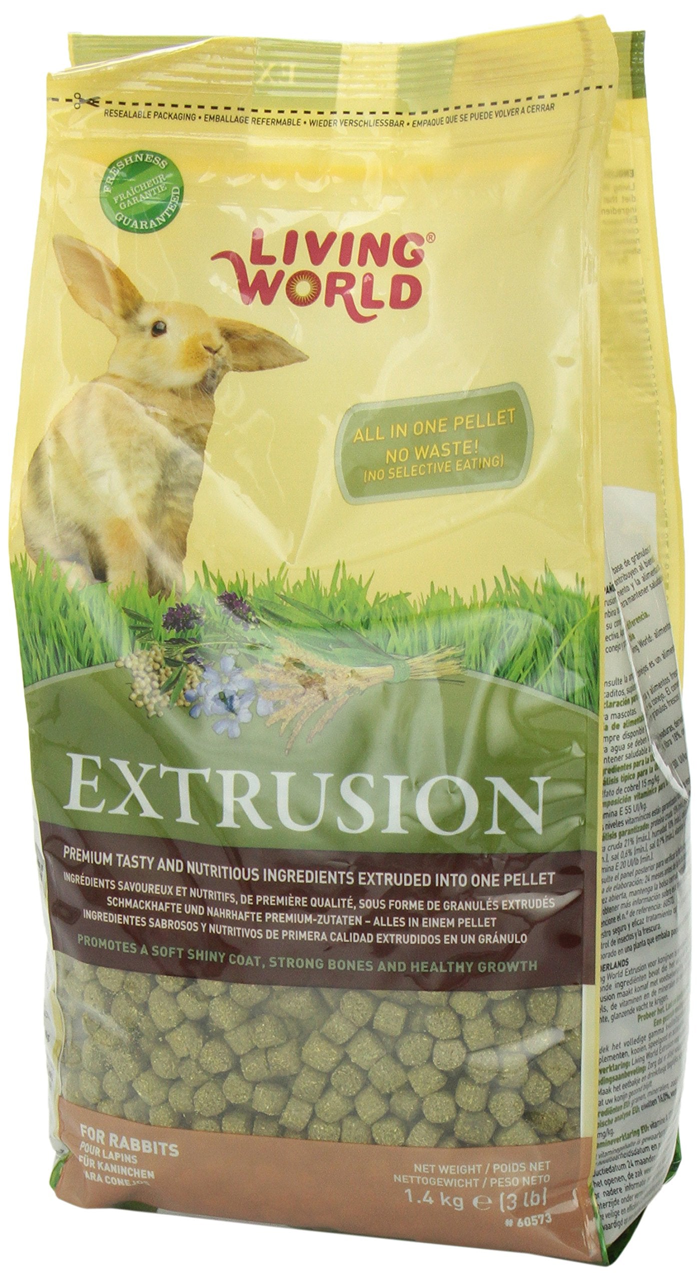 Living World Canadian Extrusion Rabbit Food - 1.4kg Living World