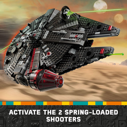 LEGO Star Wars The Dark Falcon Buildable Starship, Star Wars Toy Vehicle Set for Boys and Girls, Collectible Millenium Falcon Toy with 6 Star Wars Minifigures, Birthday Gift for Kids or Any Fan, 75389 LEGO