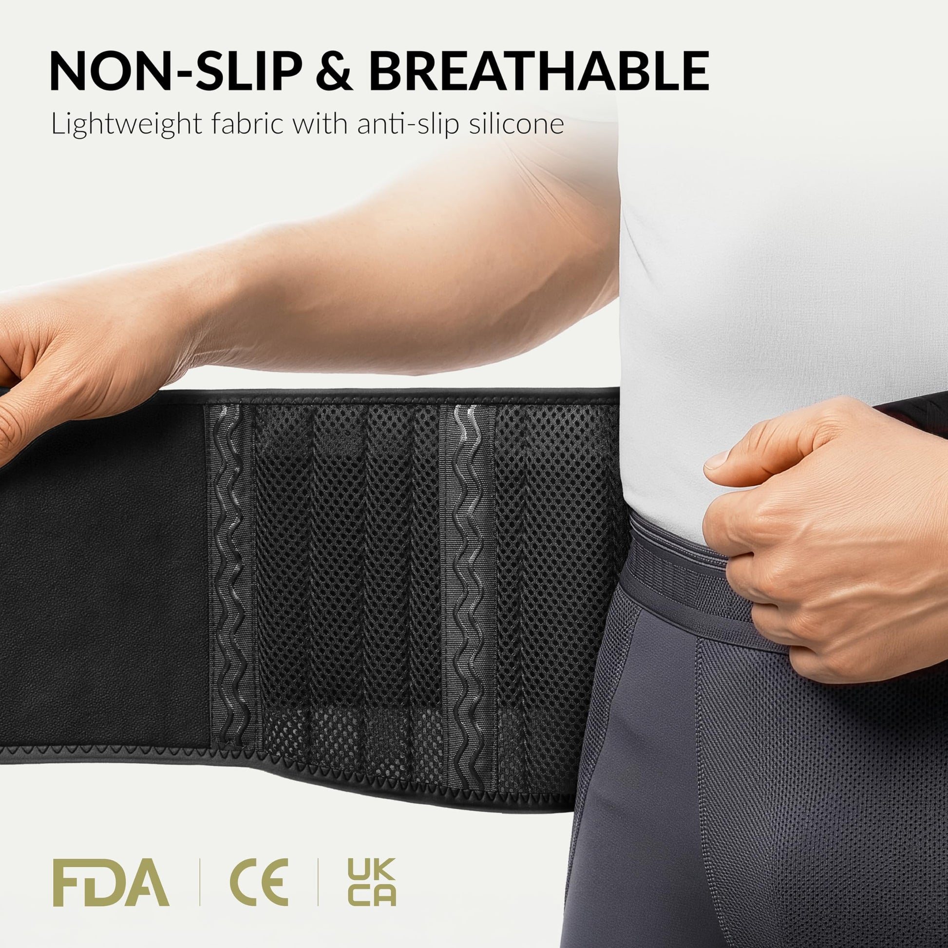 BraceUP Back Support, Back Brace for Men and Women - Lumbar Support Lower Back Belt for Back Pain Relief, Herniated Disc, Heavy lifting, with Dual Adjustable Straps (L/XL 90-110 cm) - Available at All In One Marketplace Canada