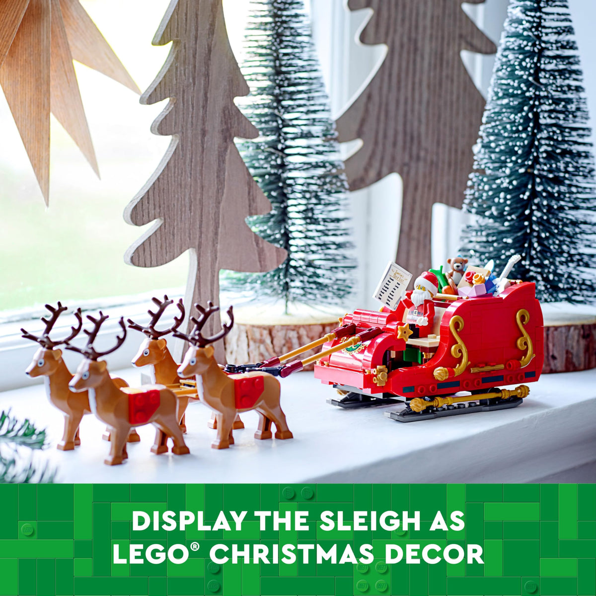 LEGO Santa’s Sleigh Christmas Toy Building Set for Kids Ages 9-13, Comes with a Santa Figurine & Reindeer, Gift for Boys and Girls, Holiday Home Decor, 40499 🍁 All In One Marketplace Canada