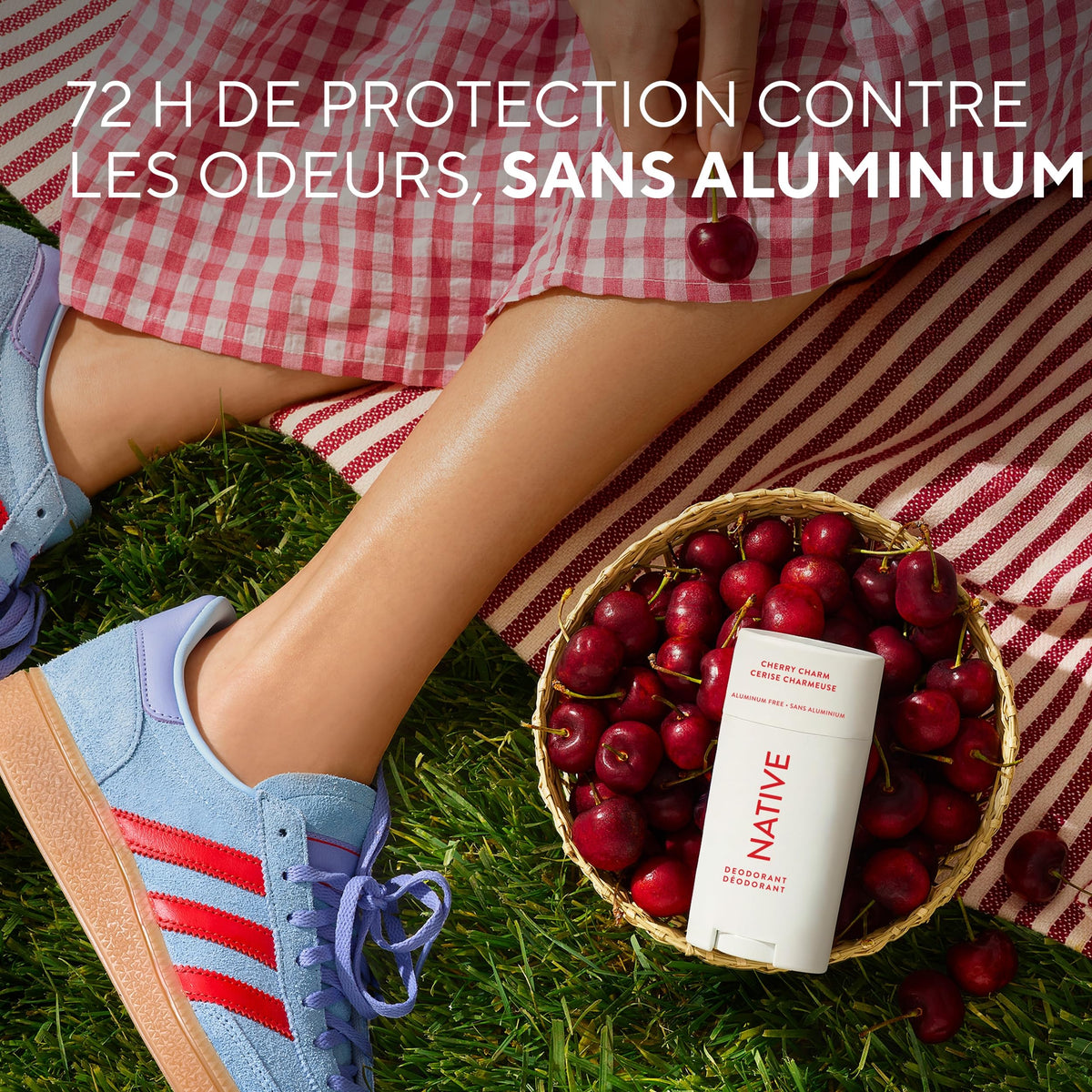 Native Aluminum-Free Deodorant, 72-Hour Protection, Cherry Charm, 75 g