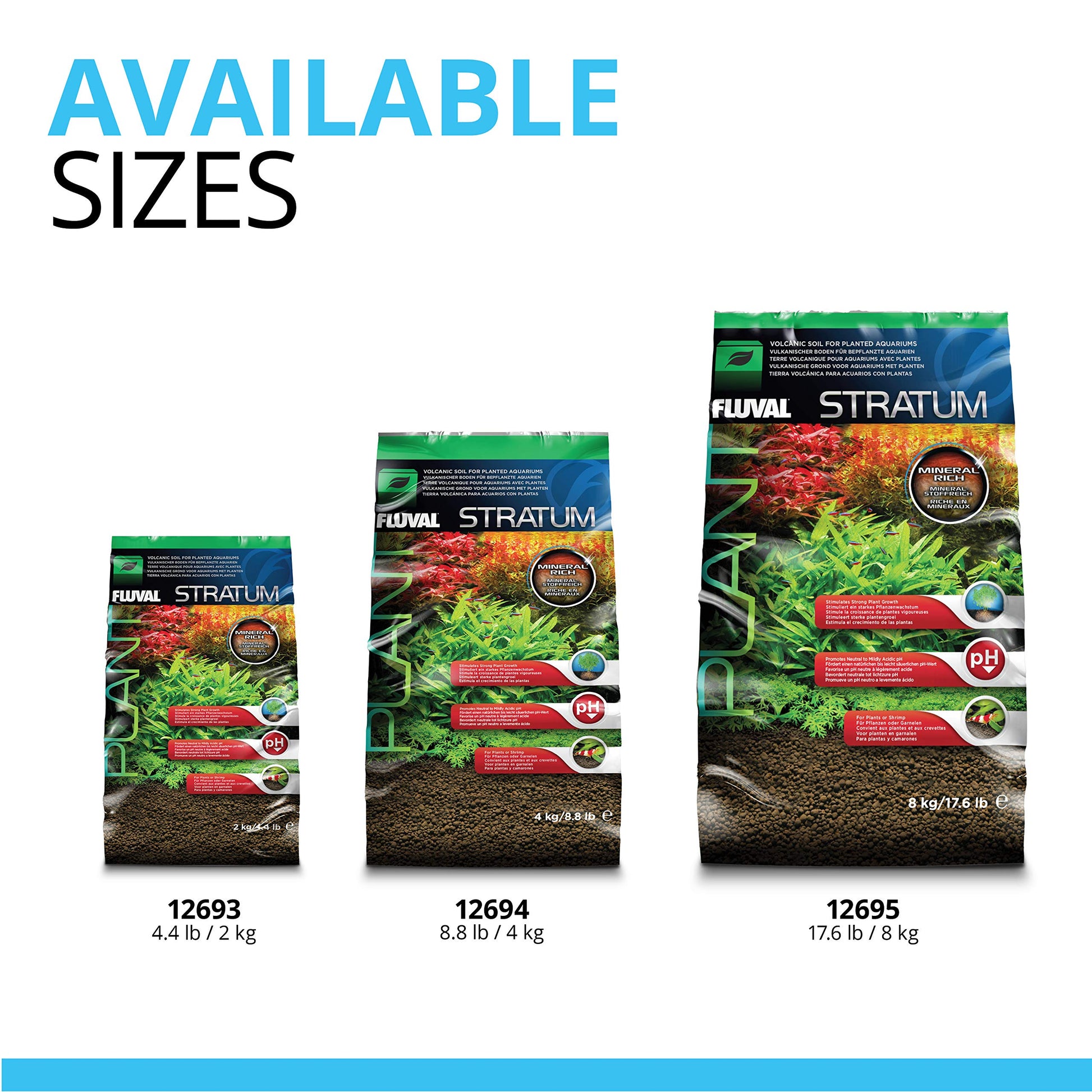 Fluval 12697 Plant and Shrimp Stratum, 8.8-Pound, Black Fluval
