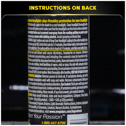 Keep Clear Headlight COATING-4OZ Meguiar's