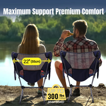 TREKOLOGY lightweight Camping Chairs for Adults - Compact & Ultralight Portablefor for Outdoor Adventures, Hiking, Backpacking – Comfortable Chaise Camping Compacte & Durable YIZI GO Chaise de Camping
