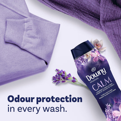 Downy Infusions In-Wash Laundry Scent Booster Beads, CALM, Soothing Lavender and Vanilla Bean, 680 g