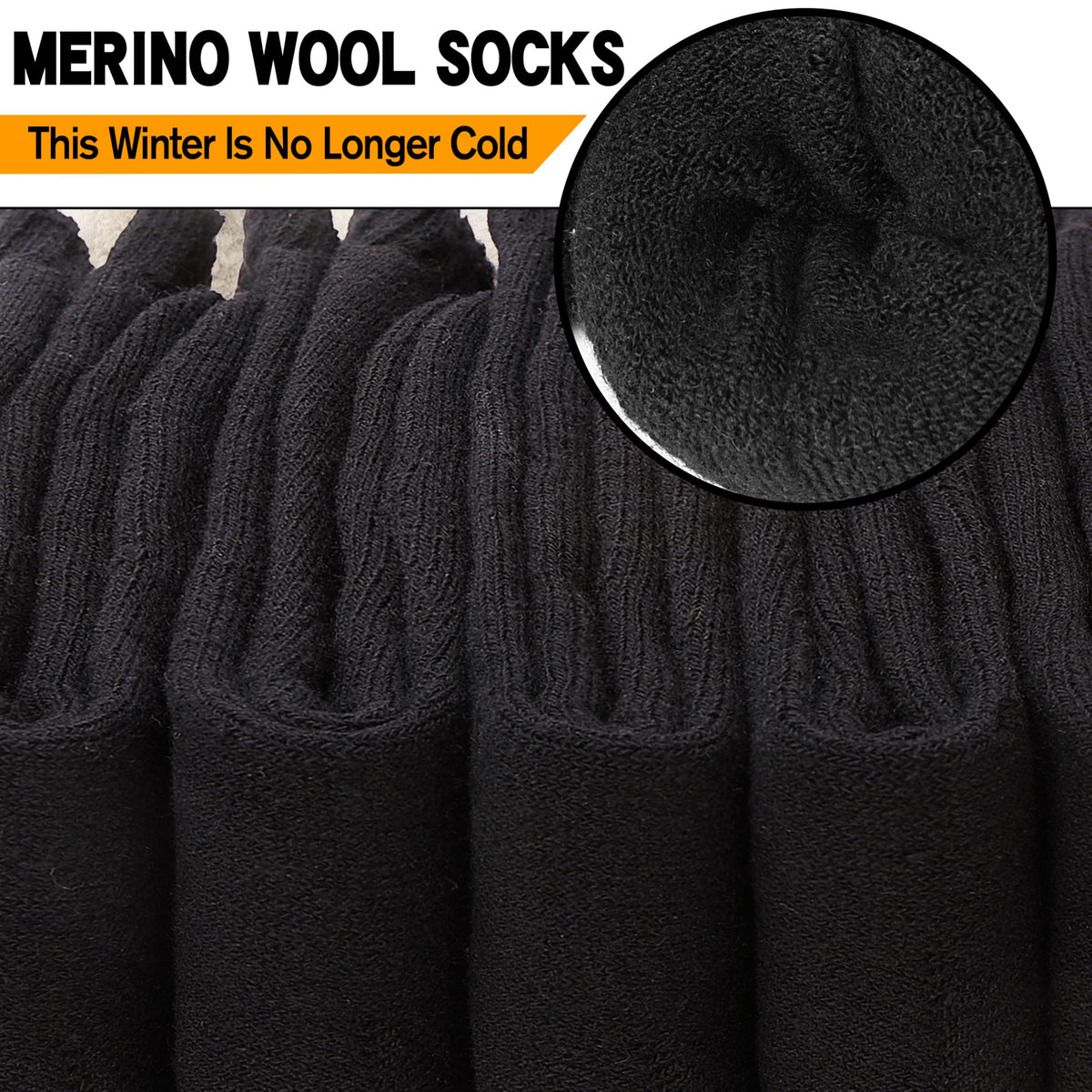 EBMORE Merino Wool Socks for Women Hiking Thermal Winter Warm Thick Boot Cozy Crew Comfy Work Socks Stocking Stuffers Gift for Women Mom 5 Pairs (Black Series) 🍁 All In One Marketplace Canada