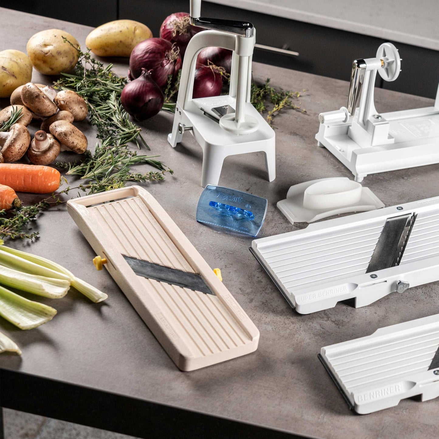 Benriner Japanese Mandolin Vegetable Cutter 3.5 Wide (7015S) - Available at All In One Marketplace Canada
