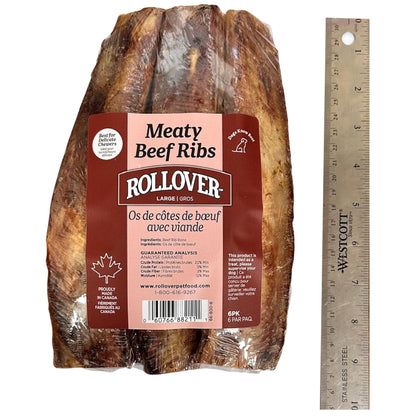 Rollover Large Meaty Beef Ribs - 6pk ROLLOVER