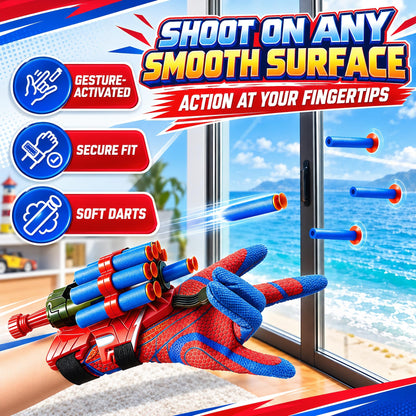 2 Pieces Spider Web Shooters for Kids, Cosplay Launcher Gloves Hero Webs Shooter, Toys Gifts for Boys Girls, Halloween Christmas Birthday Toys for Kids 🍁 All In One Marketplace Canada