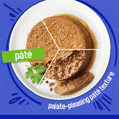 Friskies Ocean Delights Wet Cat Food, Pate Variety Pack 3 Flavours - 156 g Can (24 Pack)